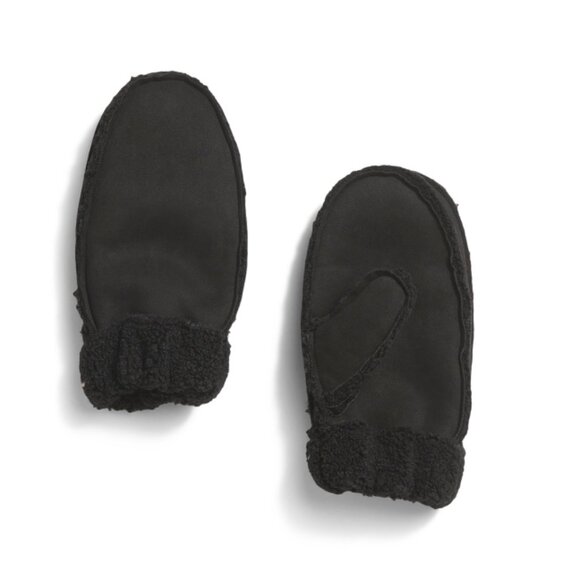 HAT ATTACK Black Sherpa Cuff Mittens - Picture 1 of 1